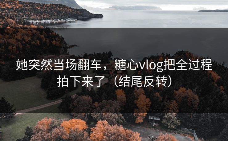 她突然当场翻车，糖心vlog把全过程拍下来了（结尾反转）