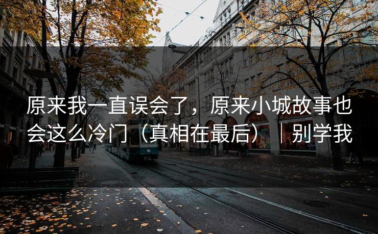 原来我一直误会了，原来小城故事也会这么冷门（真相在最后）｜别学我
